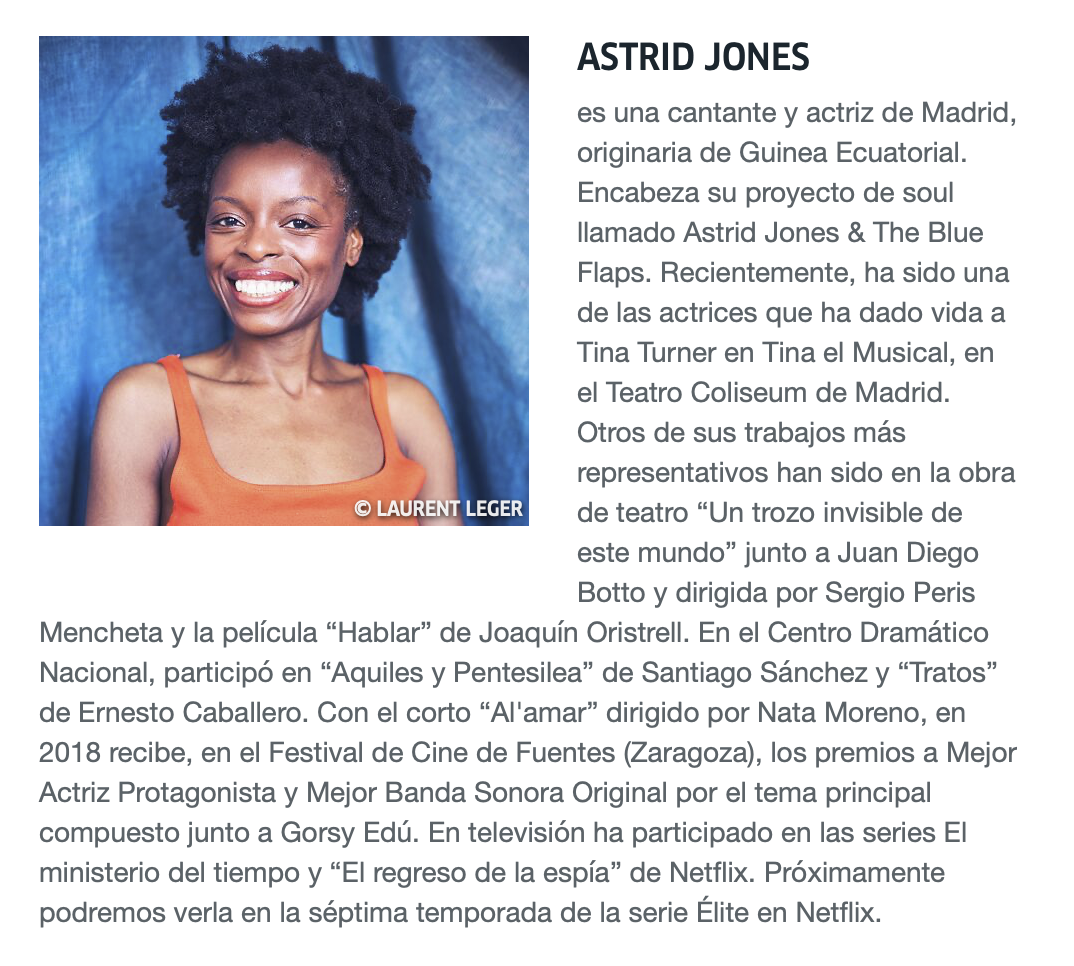 6 Septiembre 2023 · Astrid Jones será ponente en la mesa redonda «Identidades múltiples y narrativas plurales. Desde la perspectiva de los artistas» en el Goethe Institute.